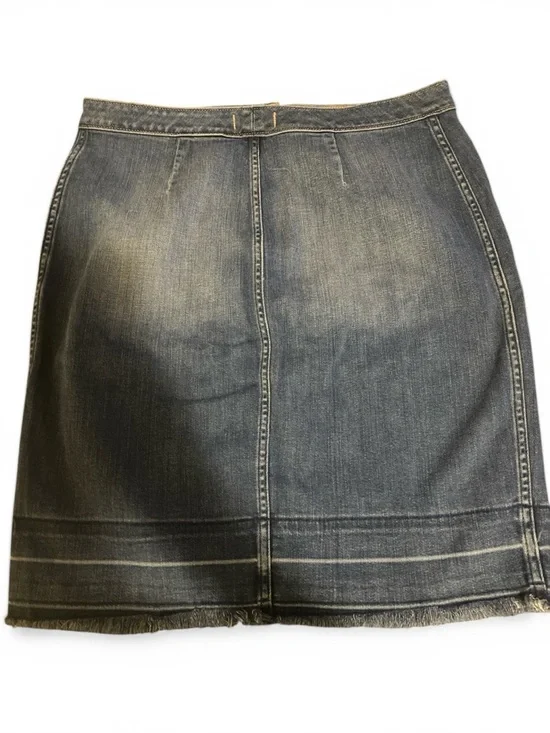 Abercrombie & Fitch Button-Front Denim Mini Skirt - Blue - Picture 2 of 4
